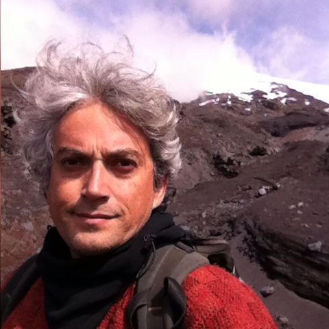 José Luis Palma en volcán Villarrica