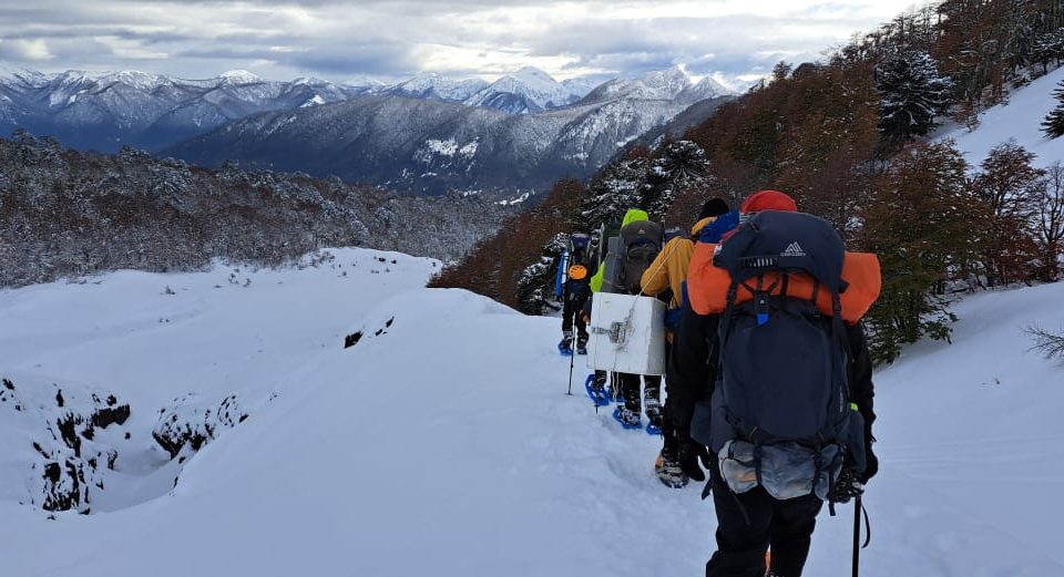 Imágenes del campamento instalado en una altitud de 2 mil metros y de la caminata hacia el lugar de la extracción a unos 2.400 msnm 